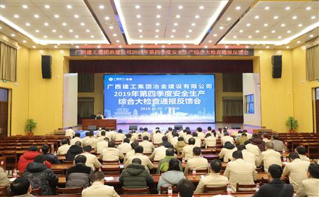 公司召開2019年第四季度安全生產(chǎn)綜合大檢查通報(bào)反饋會