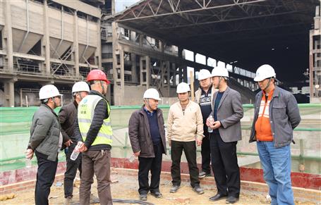 唐峰、何勇到魚峰水泥技改項(xiàng)目調(diào)研指導(dǎo)