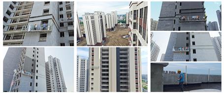 冶建第十分公司陽光南岸小區(qū)項目:戰(zhàn)高溫?fù)屵M(jìn)度 項目建設(shè)掀熱潮