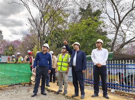 【實干筑夢·競賽爭鋒】蒙勝益到桂南分公司項目開展節(jié)前綜合大檢查及調研指導